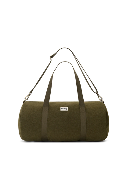 Duffel bag Simon effet lainé khaki