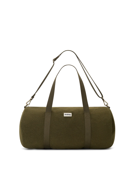 Duffel bag Simon effet lainé khaki