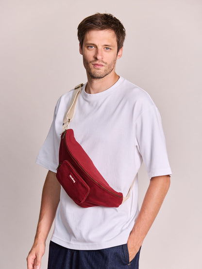 Sofia burgundy bum bag