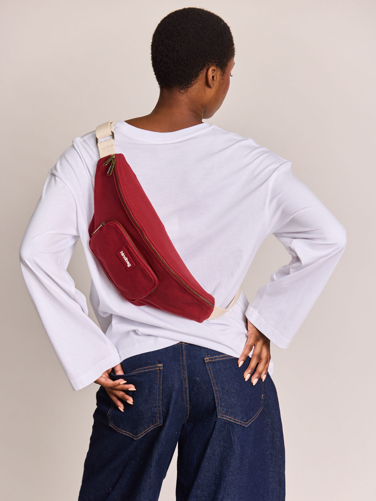 Sofia burgundy bum bag