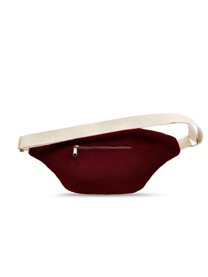 Sofia burgundy corduroy Bum bag