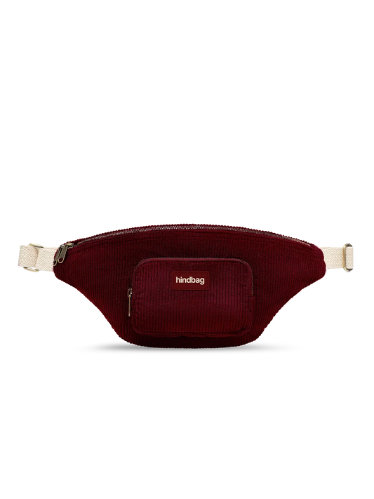 Sofia burgundy corduroy Bum bag