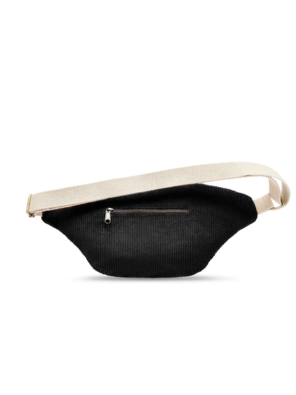 Sofia black corduroy Bum bag