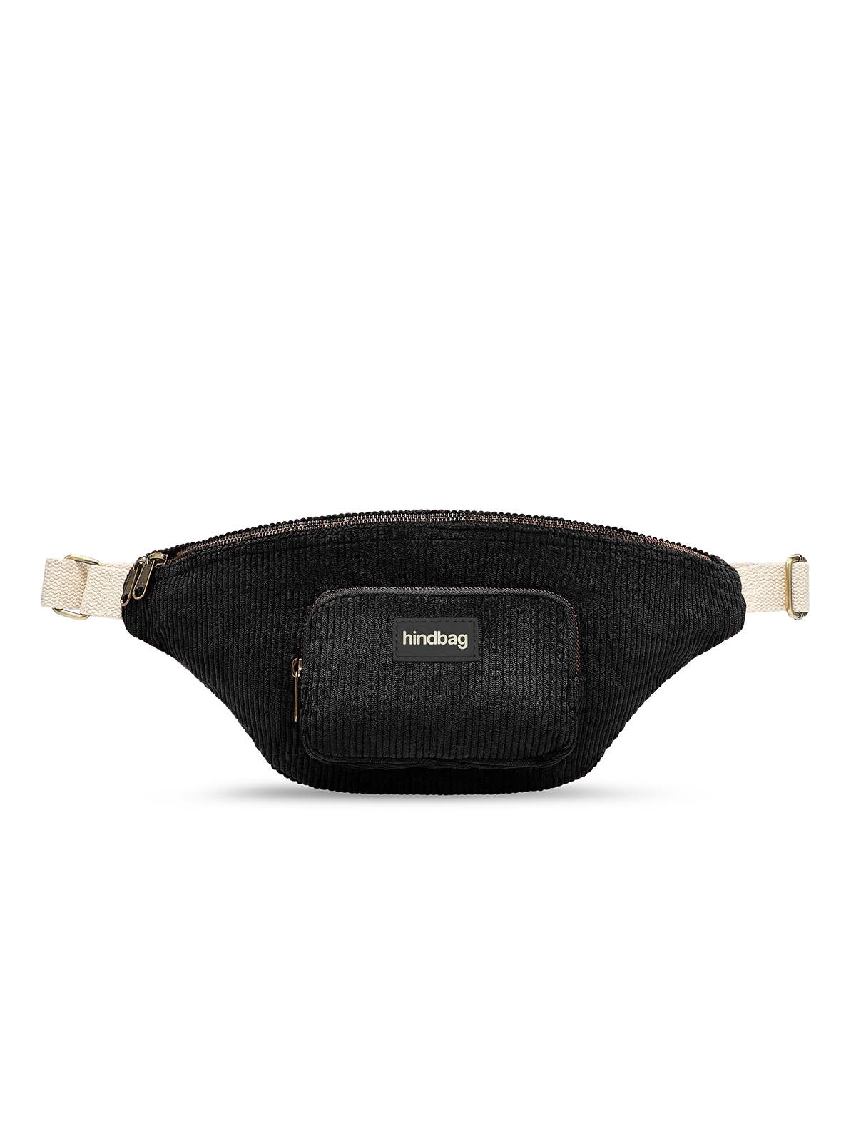 Sofia black corduroy Bum bag