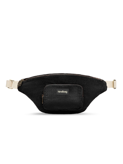 Sofia black corduroy Bum bag