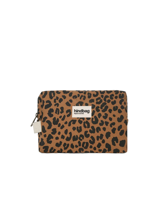 Leon Leopard cinnamon toiletry bag