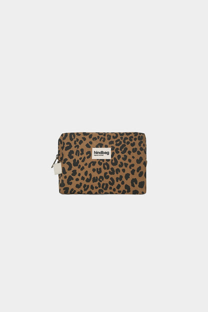 Leon Leopard cinnamon toiletry bag