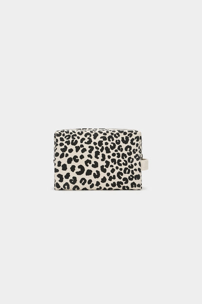 Leon Leopard off-white toiletry bag