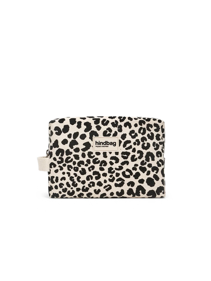 Leon Leopard off-white toiletry bag