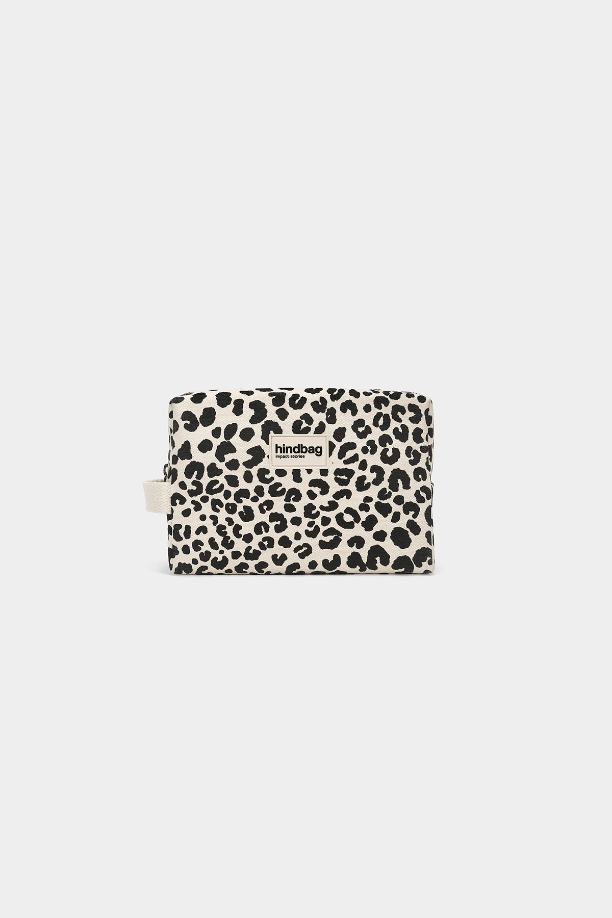 Leon Leopard off-white toiletry bag