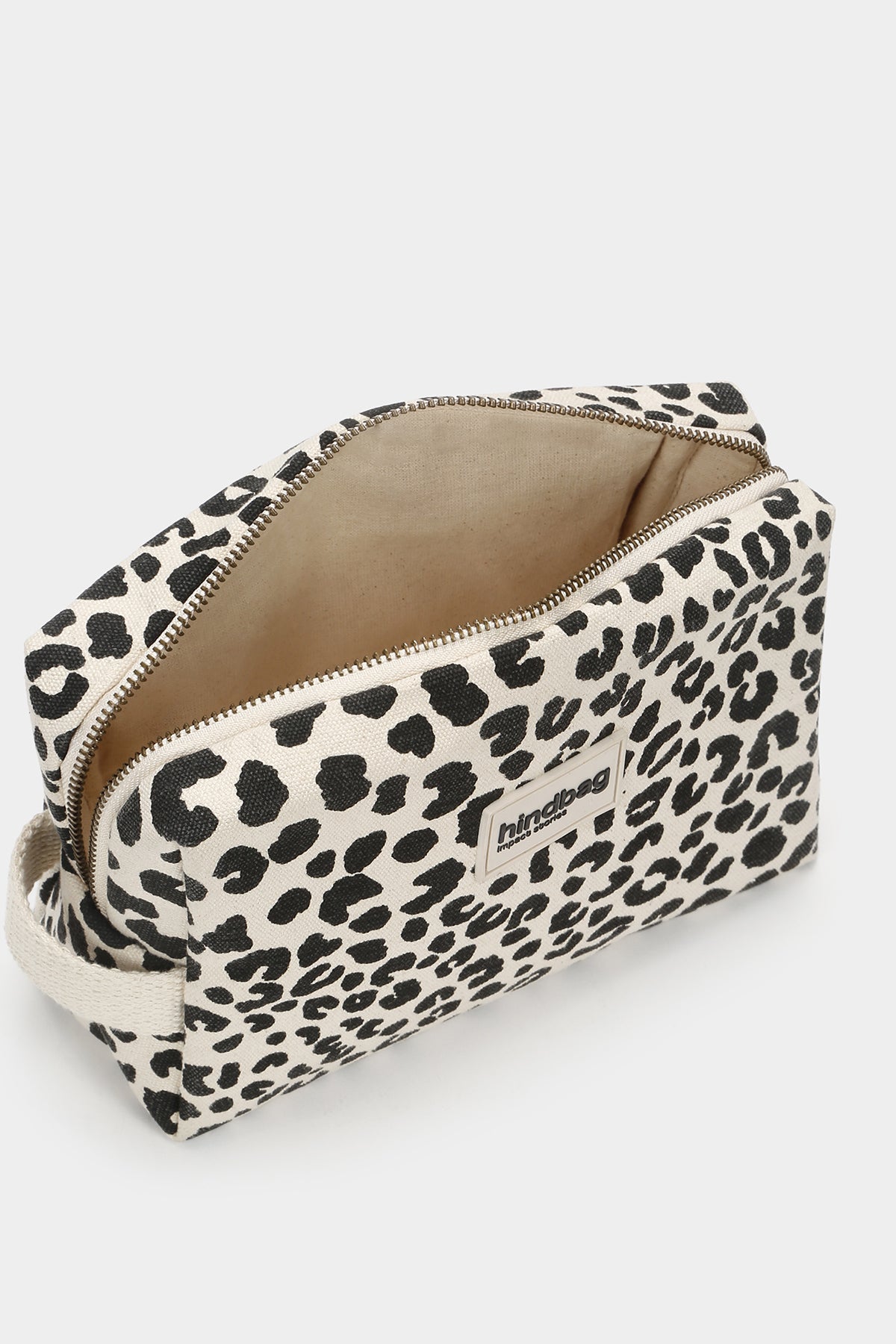 Leon Leopard off-white toiletry bag