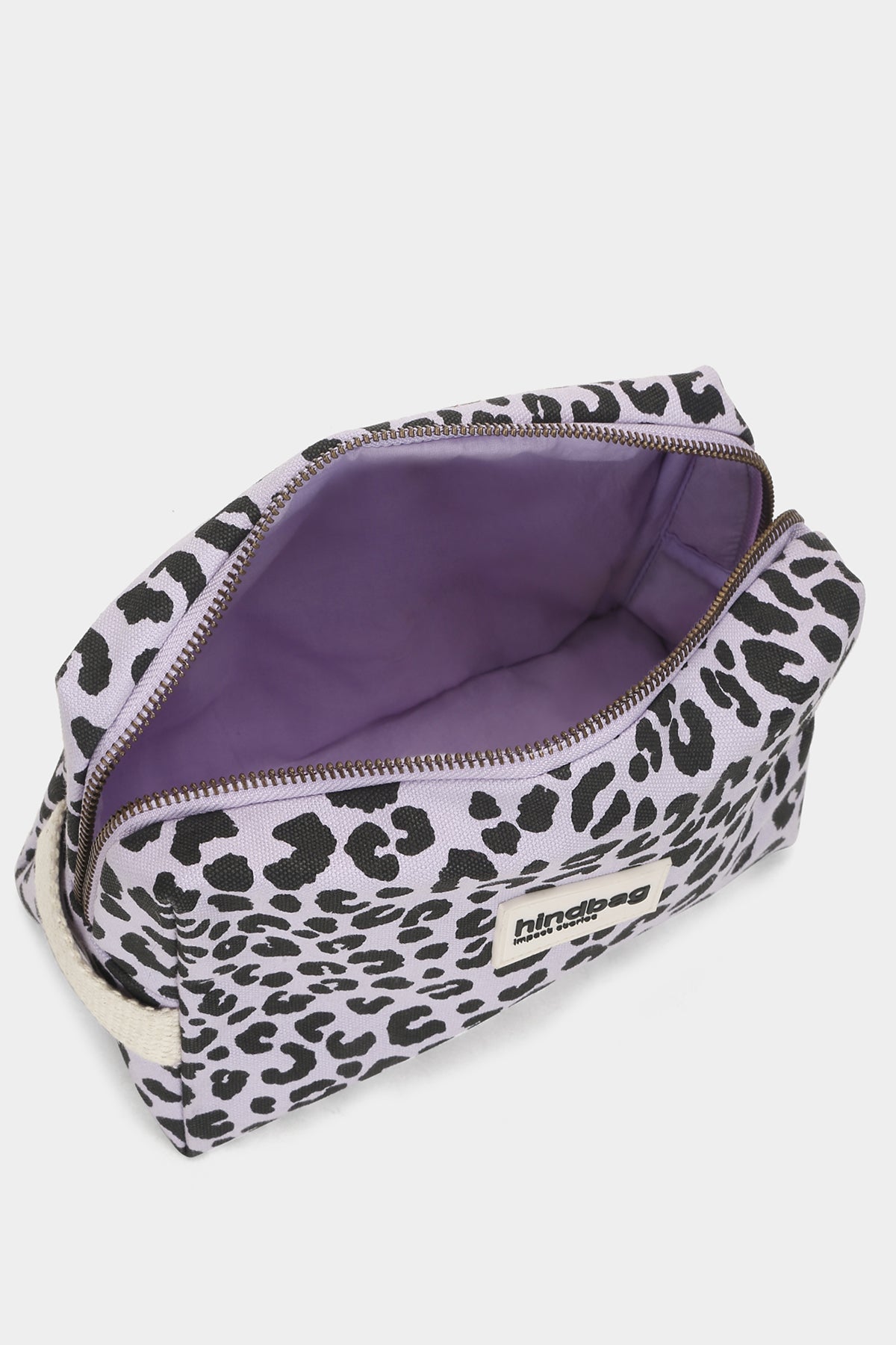 Léon Leopard Lilac Toiletry Bag