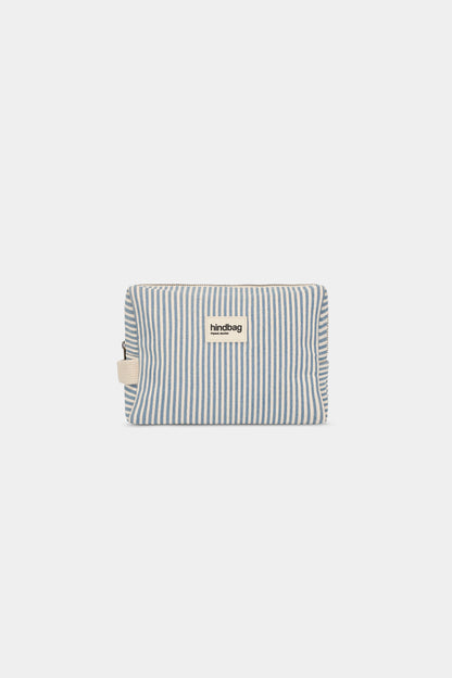 Leon Blue Stripes Toiletry Bag