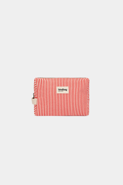 Leon red Stripes Toiletry Bag