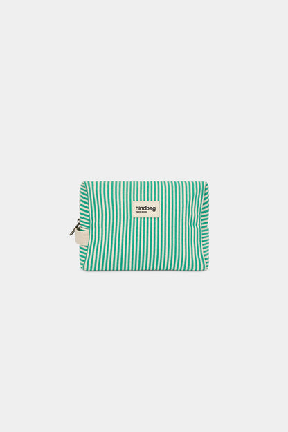 Leon Green Stripes toiletry bag