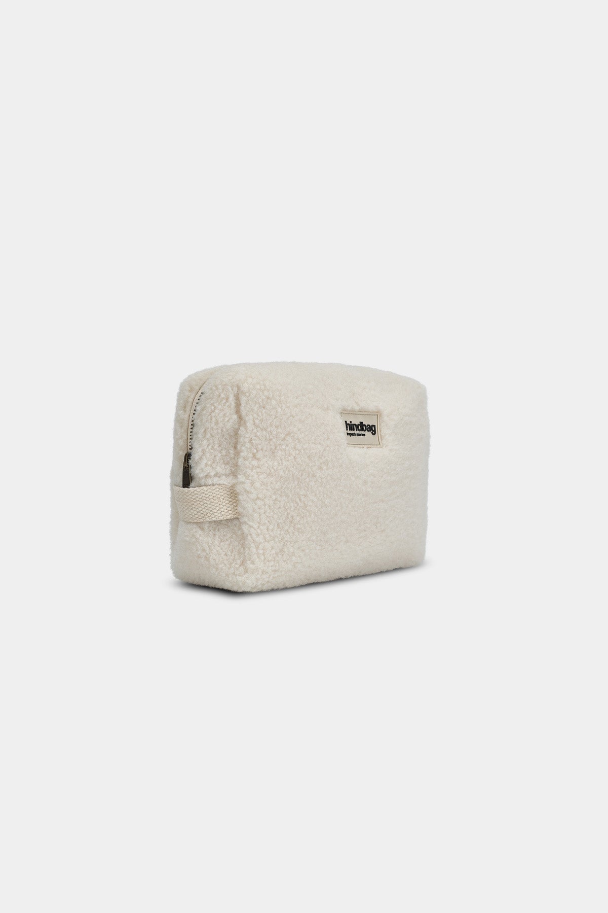 Léon Teddy Toiletry Bag in Arctic White