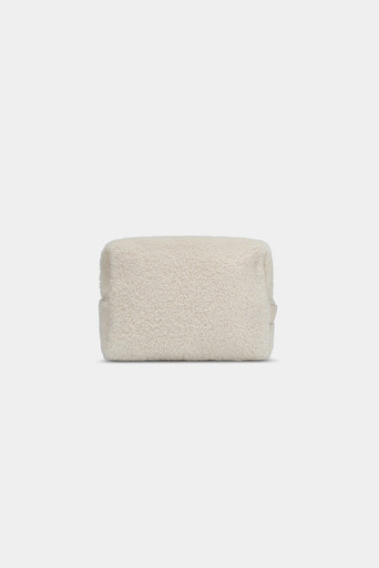 Léon Teddy Toiletry Bag in Arctic White