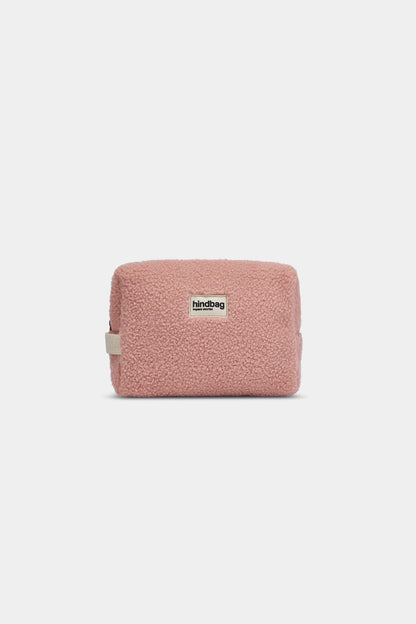 Léon Teddy Toiletry Bag in Powder Pink