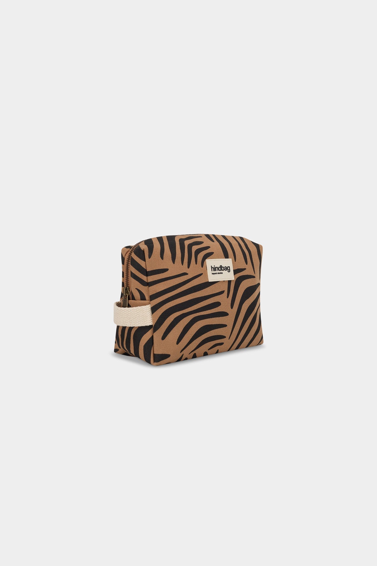 Léon Zebra Cinnamon Toiletry Bag