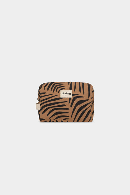 Léon Zebra Cinnamon Toiletry Bag