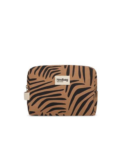 Léon Zebra Cinnamon Toiletry Bag