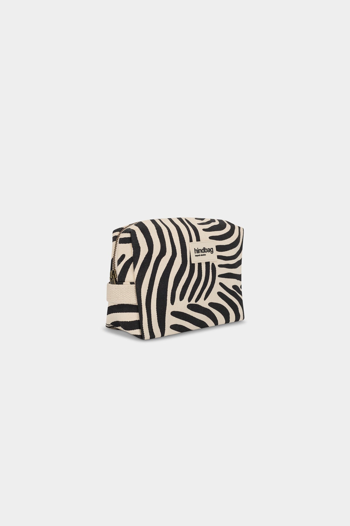 Léon Ecru Zebra Toiletry Bag