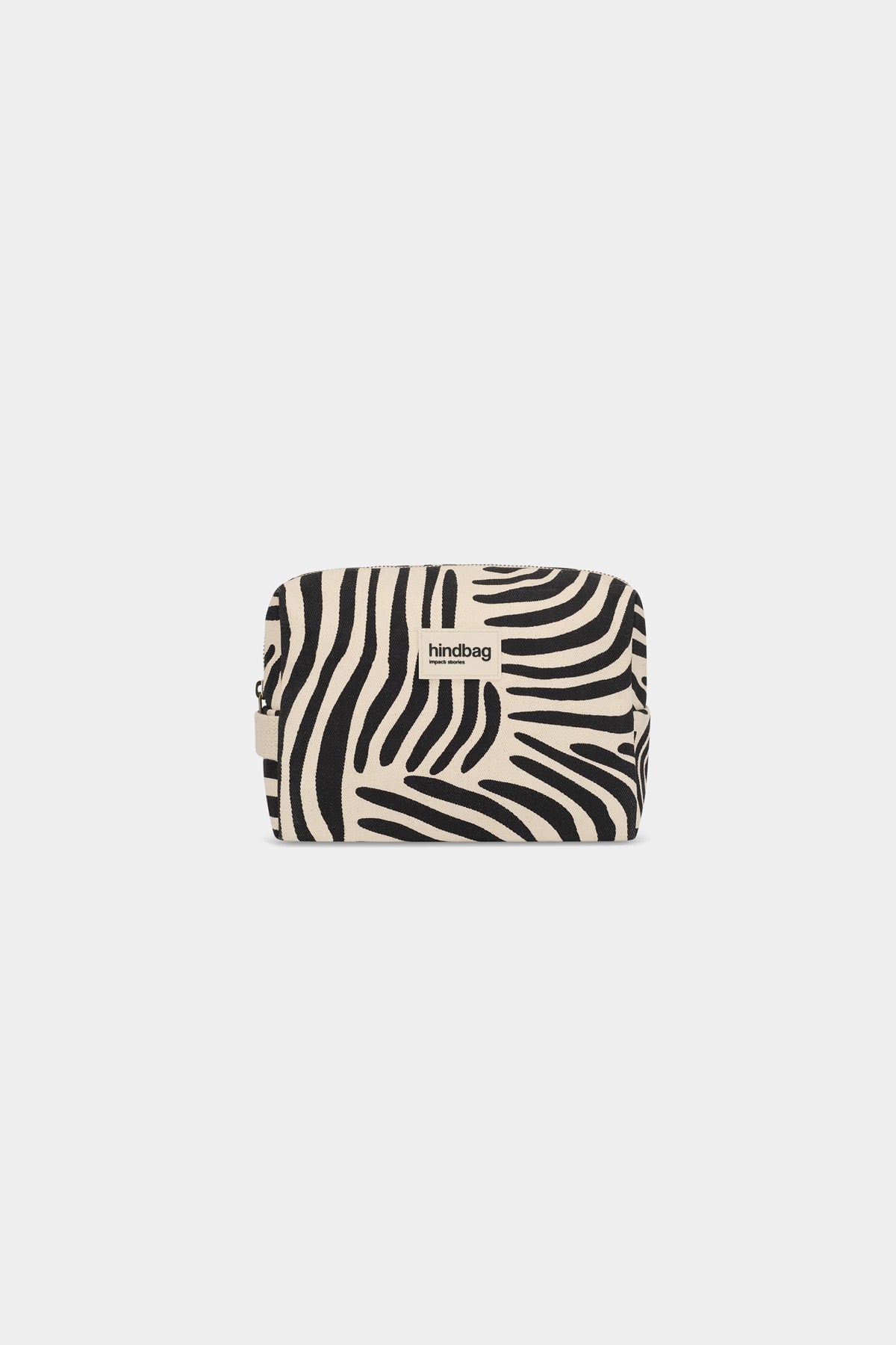Léon Ecru Zebra Toiletry Bag