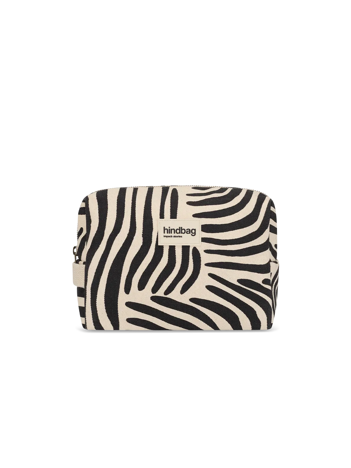 Léon Ecru Zebra Toiletry Bag