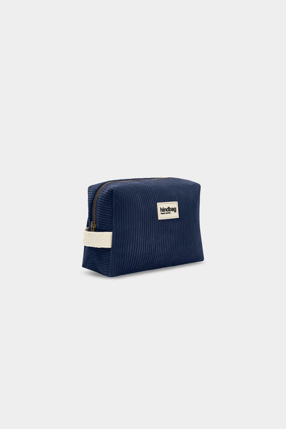 Leon Navy Corduroy Toiletry Bag