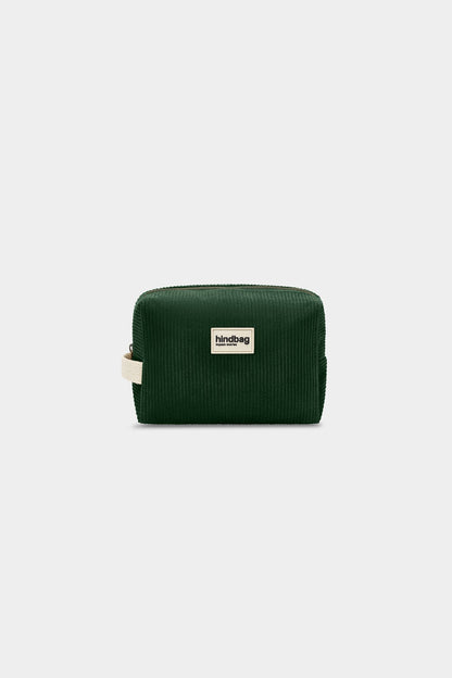 Leon Pine Green Corduroy Toiletry Bag