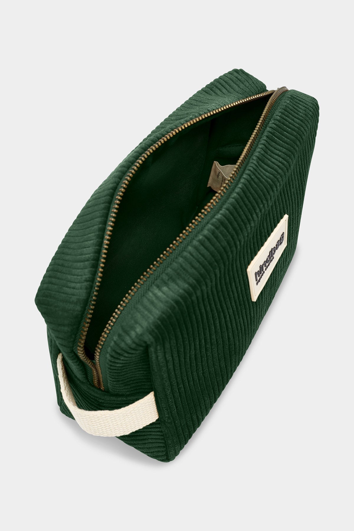Leon Pine Green Corduroy Toiletry Bag