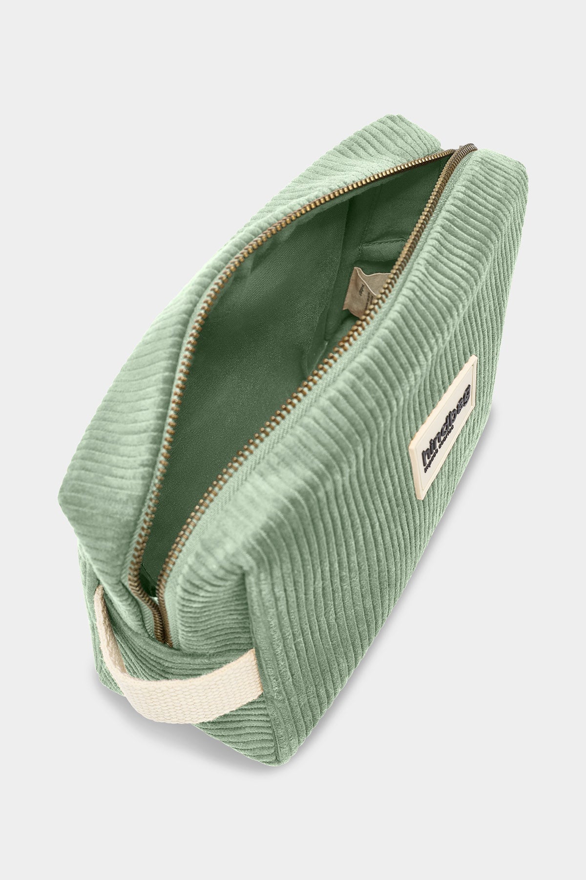 Leon Mint Green Corduroy Toiletry Bag
