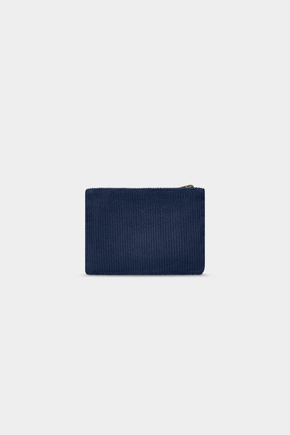 Lou Navy Corduroy Pouch