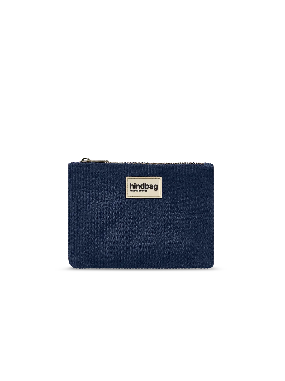 Lou Navy Corduroy Pouch