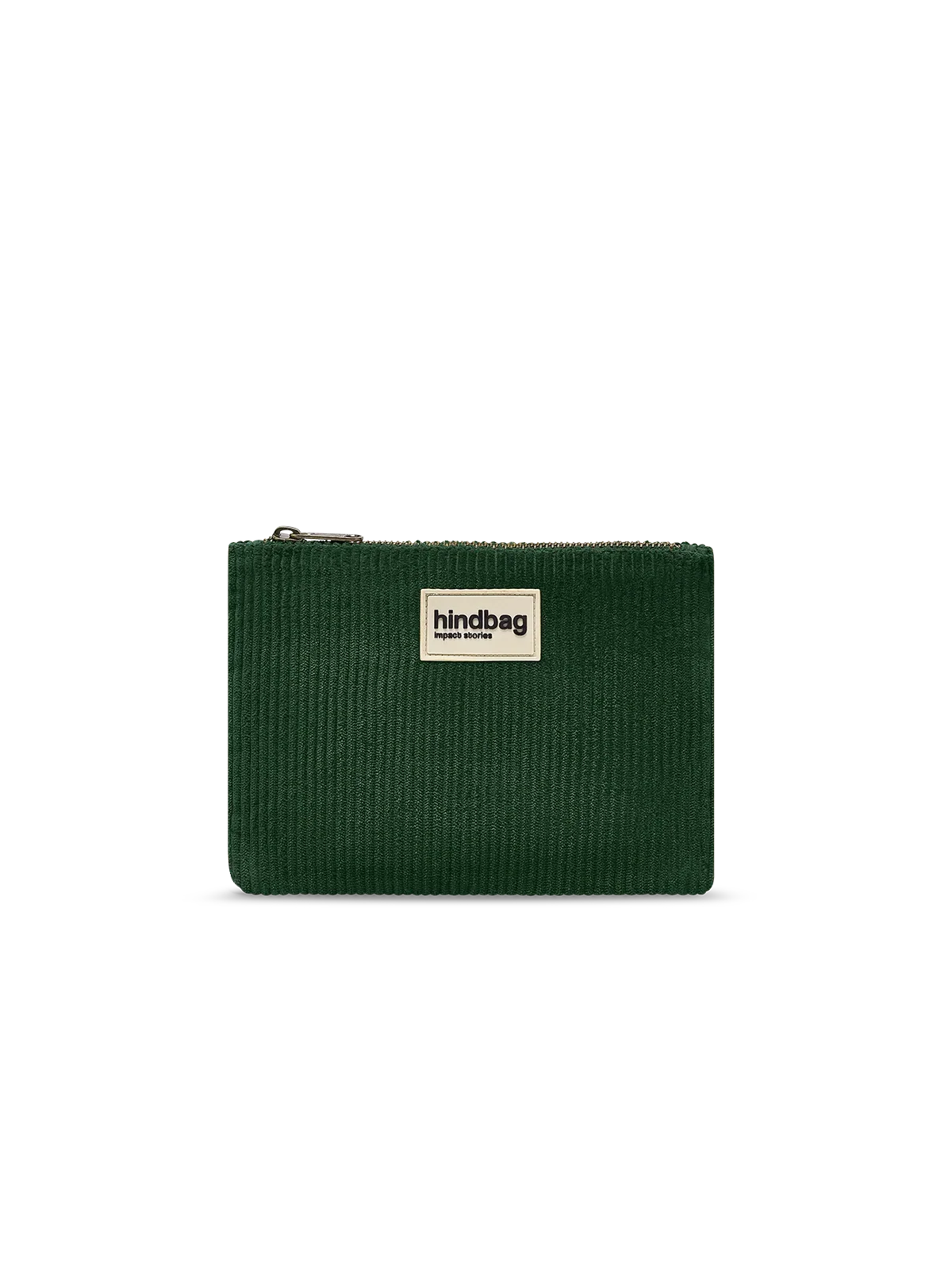 Lou Pine Green Corduroy Pouch