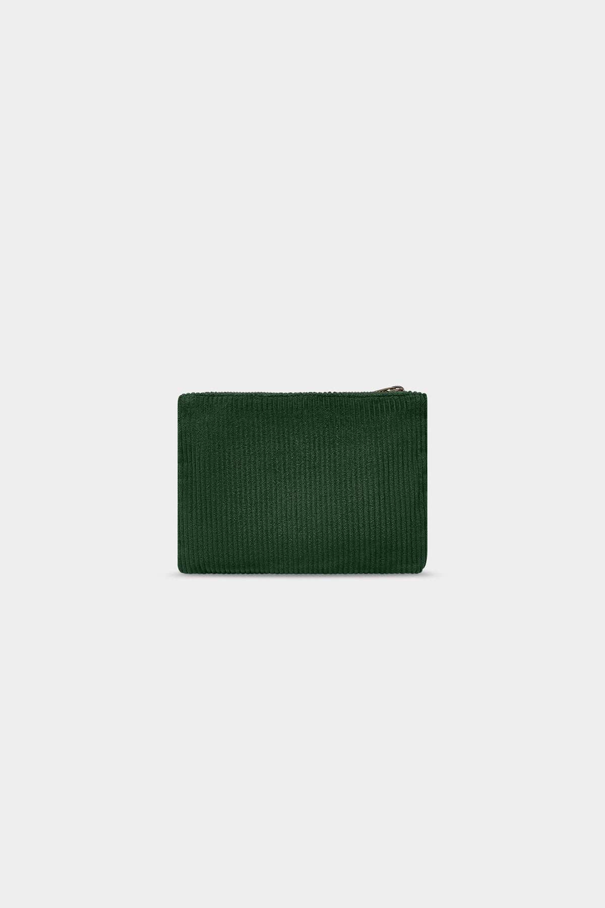 Lou Pine Green Corduroy Pouch