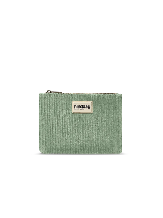 Lou Mint Green Corduroy Pouch