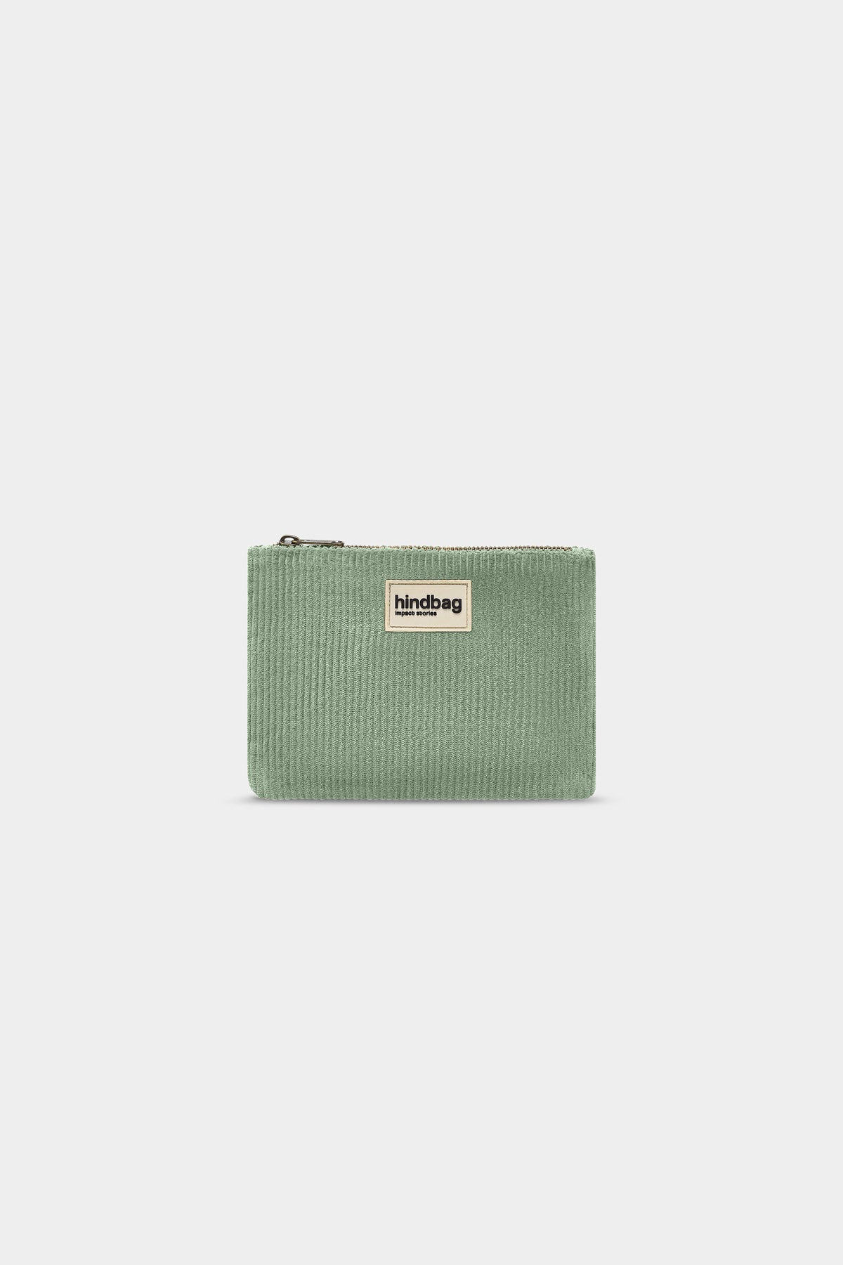 Lou Mint Green Corduroy Pouch