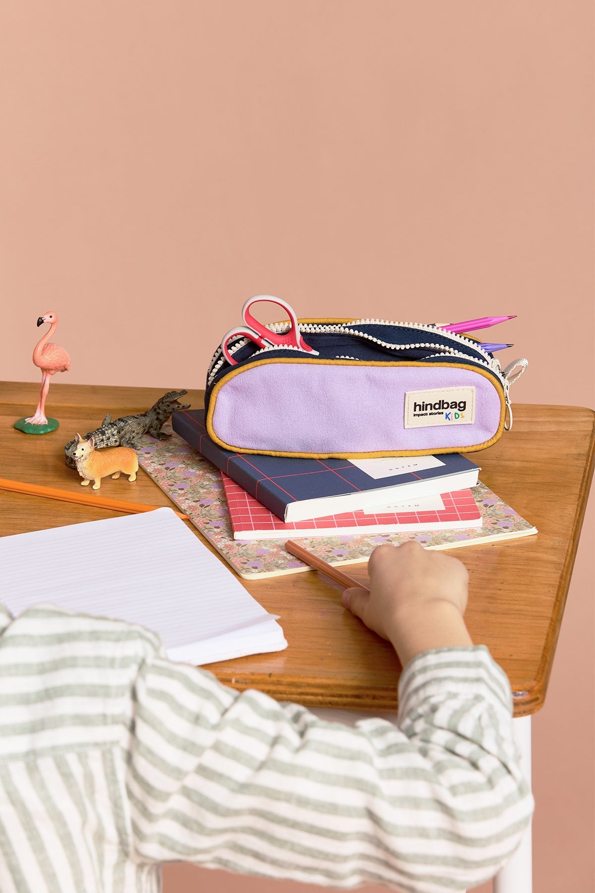 Malo Tricolor Lilac Pencil Case