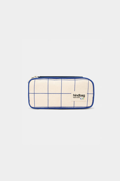 Max Tricolor Checkered Pencil Case