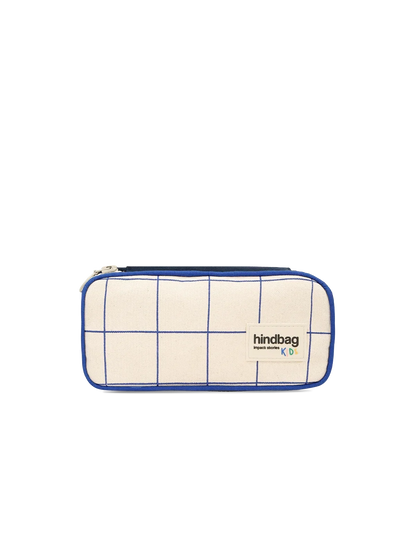 Max Tricolor Checkered Pencil Case