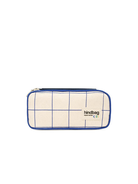 Max Tricolor Checkered Pencil Case