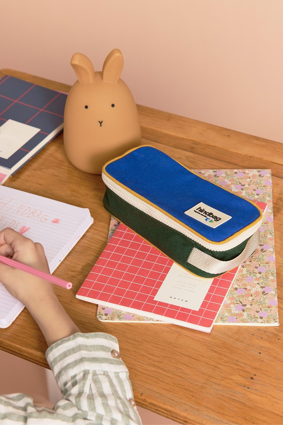Max Tricolore Electric Blue Pencil Case