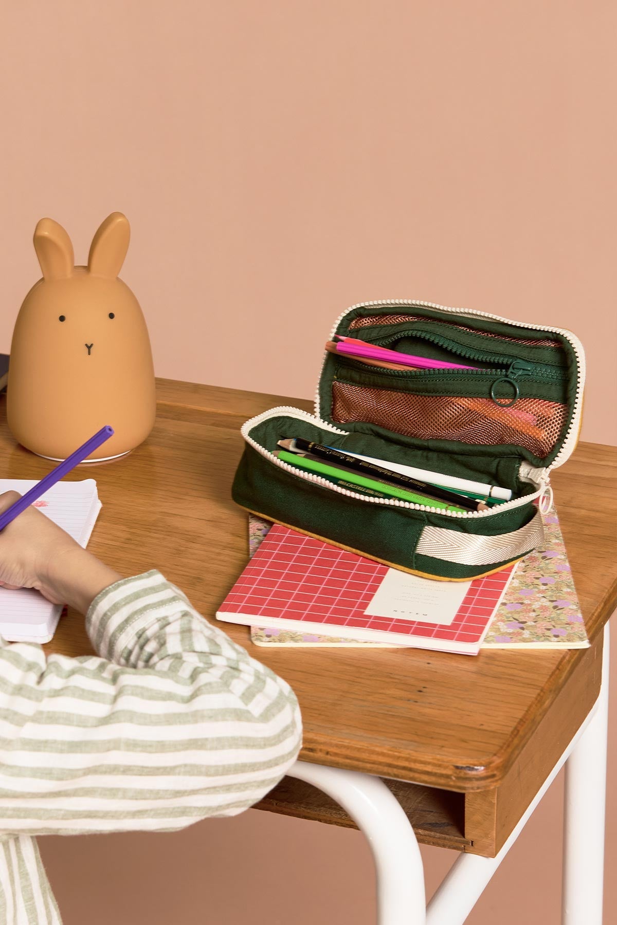 Max Tricolore Electric Blue Pencil Case