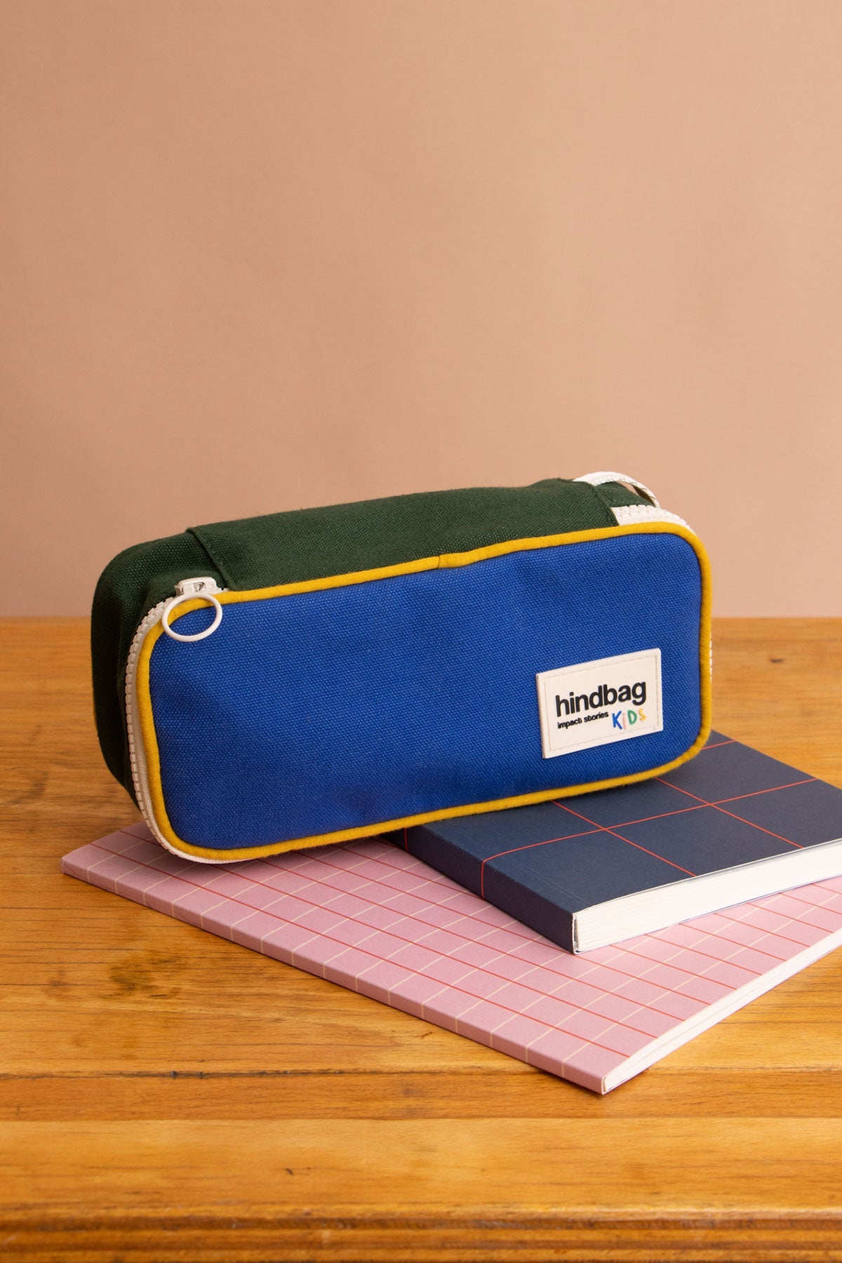 Max Tricolore Electric Blue Pencil Case