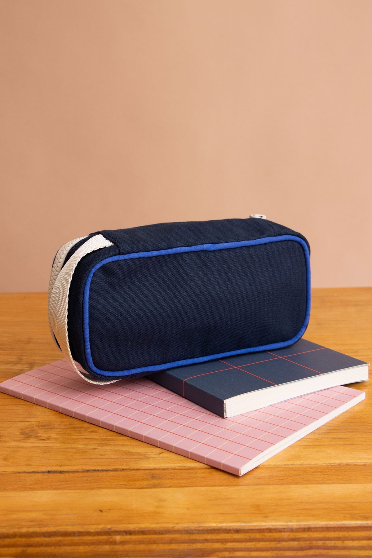 Max Tricolor Checkered Pencil Case