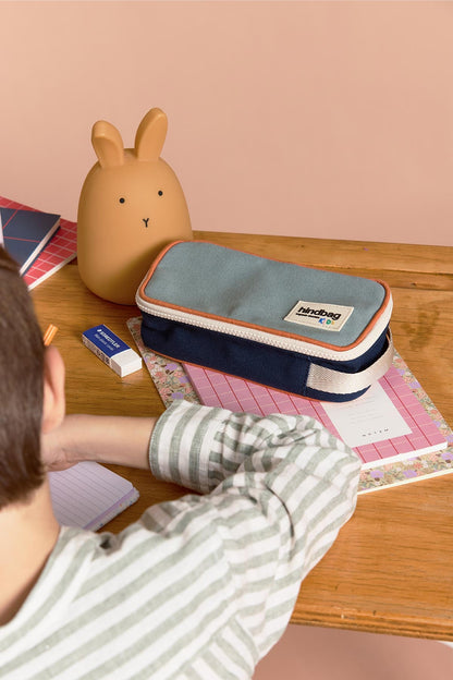 Max Tricolor Sage Pencil Case