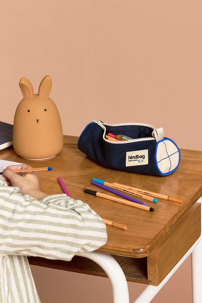 Mia Tricolor Checkered Pencil Case