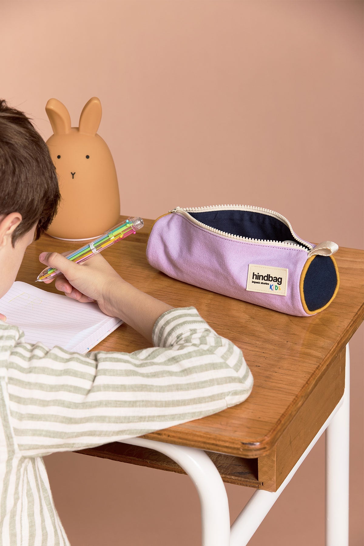 Mia Tricolor Lilac Pencil Case
