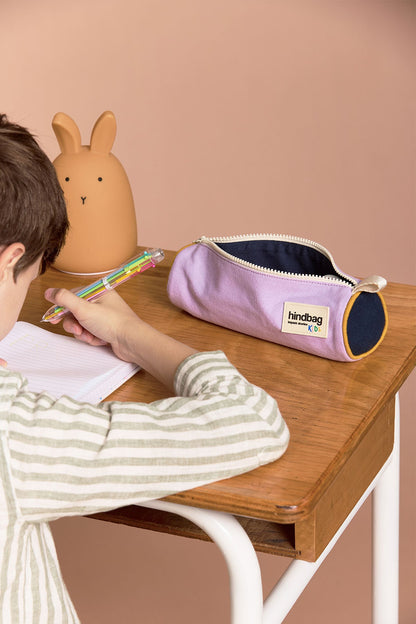 Mia Tricolor Lilac Pencil Case